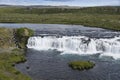 Faxi Falls with fish ladder for salmon, Iceland Royalty Free Stock Photo