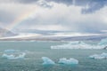 Iceland - September , 2014 - Jokulsarlon glacial lagoon / glacier lake, Iceland. Jokulsarlon is a large glacial lake in southeast Royalty Free Stock Photo