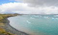 Iceland - September , 2014 - Jokulsarlon glacial lagoon / glacier lake, Iceland. Jokulsarlon is a large glacial lake in southeast Royalty Free Stock Photo