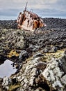 Iceland Shipwreck Royalty Free Stock Photo