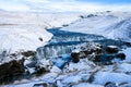 Cascadas Heladas en Islandia Royalty Free Stock Photo