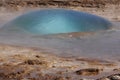 Iceland. South area. Golden Circle. Strokkur geyser. 3/3 bubble