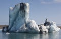 Iceland. Southeast area. Jokulsarlon. Icebergs and lake.