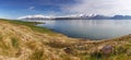 Iceland summer landscape. Fjord.