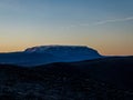 Iceland - Table top mountain during the sunrise