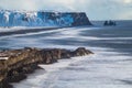 Iceland Vik village, winter in Iceland, black beach Iceland