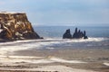 Iceland Vik village, winter in Iceland, black beach Iceland