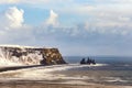 Iceland Vik village, winter in Iceland, black beach Iceland