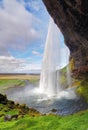 Iceland waterfall - Seljalandsfoss Royalty Free Stock Photo