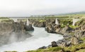 Iceland waterfall in summer