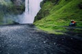 Iceland waterfall skogafoss Royalty Free Stock Photo