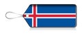 Icelander emoji flag, Label flag of Product made in Iceland