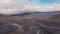 Icelandic Aerial Volcanic Landscape