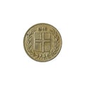 10 icelandic aurar coin 1946 reverse