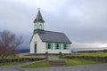 Icelandic church in Thingvellir National Park in Iceland Royalty Free Stock Photo