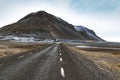 Icelandic famous road N1 in empty lands