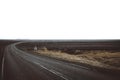 Icelandic famous road N1 in empty lands