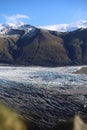 Icelandic famous Svinafellsjokull glacier