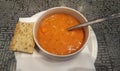 Icelandic fish soup with bread, traditionnal dish of Iceland Royalty Free Stock Photo