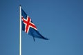 Icelandic flag Royalty Free Stock Photo