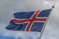 Icelandic Flag Royalty Free Stock Photo