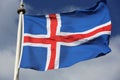 Icelandic Flag Royalty Free Stock Photo