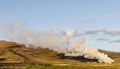 Icelandic geysir in summer