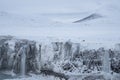 The Icelandic Godafoss in winter - Iceland Royalty Free Stock Photo