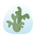 Icelandic green moss logo icon on gradient disappearing
