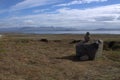 Icelandic Landscape with a lake and stones