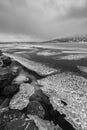 Icelandic landscape with mountains and ice. Iceland Landscape Royalty Free Stock Photo