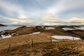 Icelandic landscape with mountains and ice. Iceland Landscape Royalty Free Stock Photo