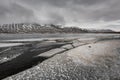 Icelandic landscape with mountains and ice. Iceland Landscape Royalty Free Stock Photo