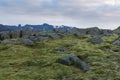 Icelandic moody mountain landscape.