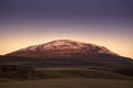 Icelandic mountain at dawn