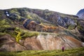 Icelandic mountain landscape, Landmannalaugar mountains summer s