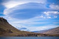 Icelandic mountain landscape under a blue summer sky Royalty Free Stock Photo