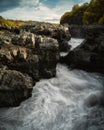 Barnafoss waterfall, West Iceland Royalty Free Stock Photo