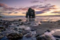 Icelandic nature landscape. Famous tourist attractions, Hvitserkur