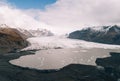 Icelandic panoramas, aerial view on the lands