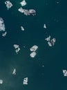 Icelandic panoramas, aerial view on the lands