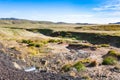 icelandic scenic near geothermal area Krysuvik