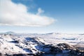 Icelandic snow desert landscape