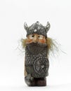 Happy Icelandic troll on white background Royalty Free Stock Photo