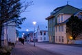 Icelandic Street in Early Morning