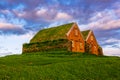 Icelandic turf houses Royalty Free Stock Photo