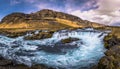 Icelandic wilderness - May 05, 2018: Beautiful waterfall in the wilderness of Iceland Royalty Free Stock Photo