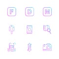icelolly, search , map , camera , alphabets , sea , food , picnic , summer , eps icons set vector Royalty Free Stock Photo
