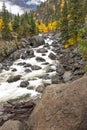 Icicle Creek in autumn. Royalty Free Stock Photo