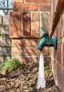 Icicle Forming Beneath a Water Spigot Royalty Free Stock Photo